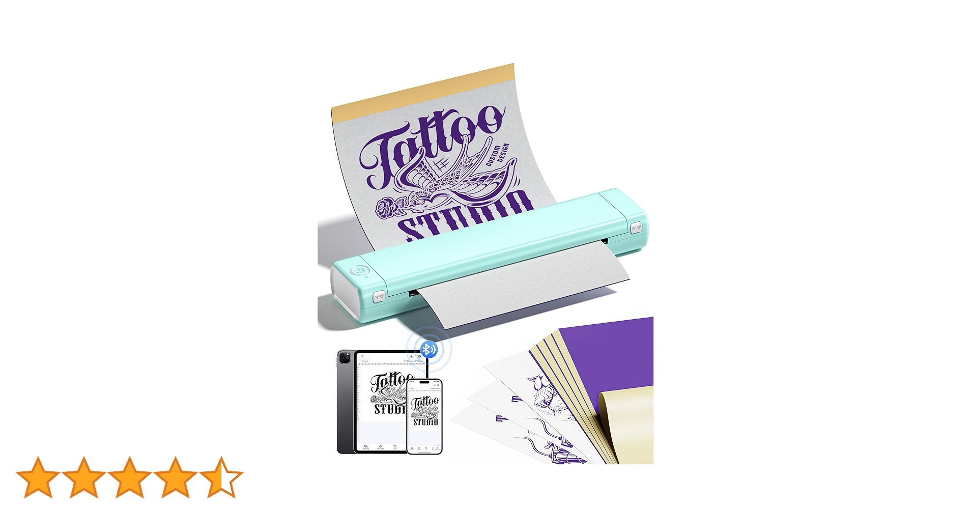 M08F tattoo printerタトゥー用紙10枚付属モバイルプリンター Amazon.co.jp: Itari M08F tattoo printer タトゥー用紙10枚付属